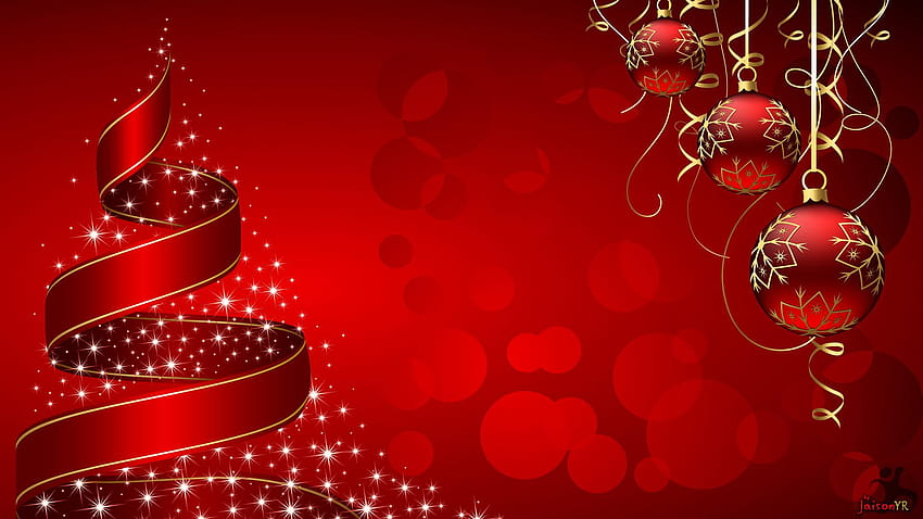 Tła świąteczne, czerwone święta, boże narodzenie 2020 Tapeta HD
