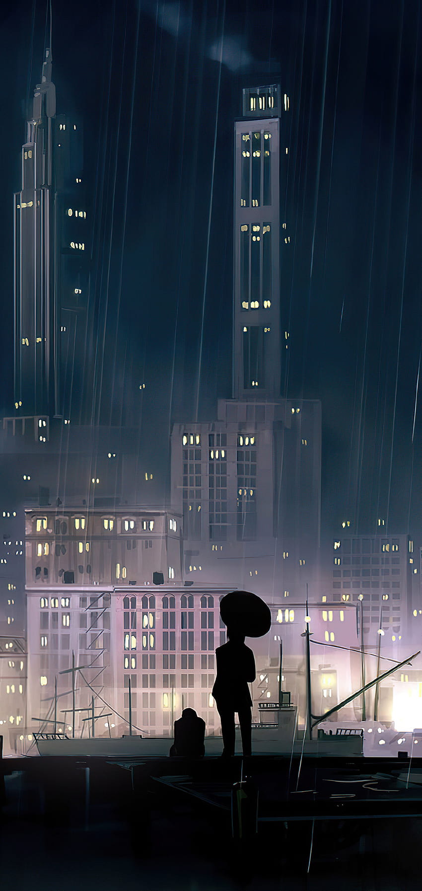 1080x2280 Anime Backgrounds City Night One Plus 6,Huawei p20,Honor view 10,Vivo y85,Oppo f7,Xiaomi Mi A2 , Backgrounds, and HD phone wallpaper