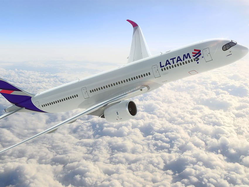 LATAM Airlines flies the A350XWB to France from Brazil HD wallpaper