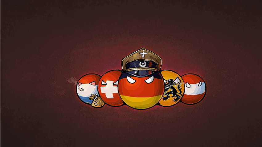 アニメ, Countryballs, ドイツ, スイス / and Mobile & 高画質の壁紙