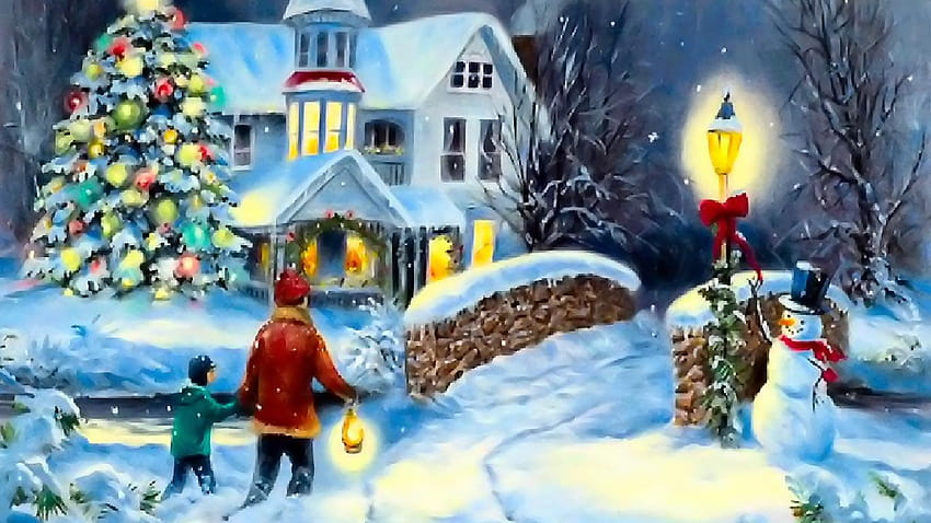 Home to Christmas 1366x768 netbook Backgrounds, laptop christmas HD ...