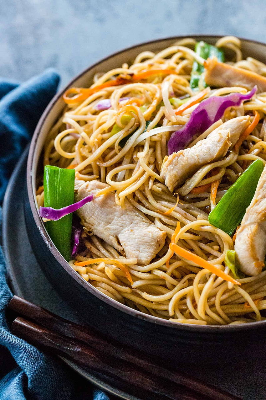 Paleo Chicken Lo Mein (Whole30, Low Carb Option), Chow Mein HD ...