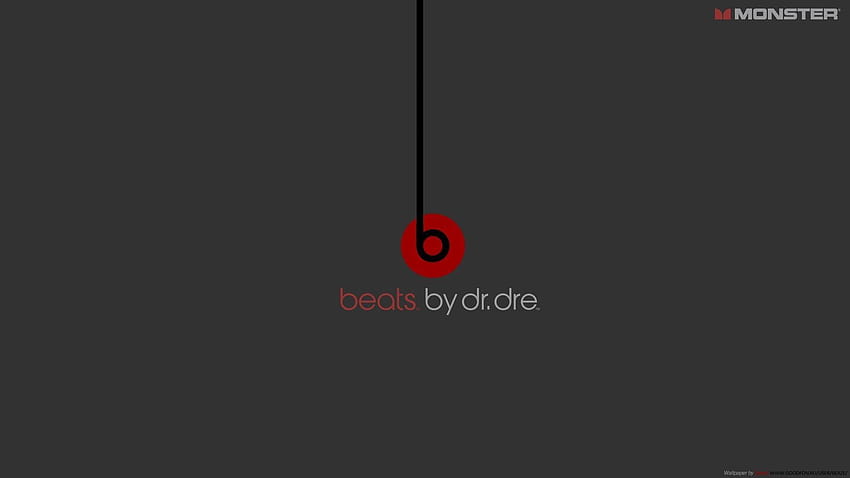 Beats by drdre logos minimalistic red, beats logo HD wallpaper