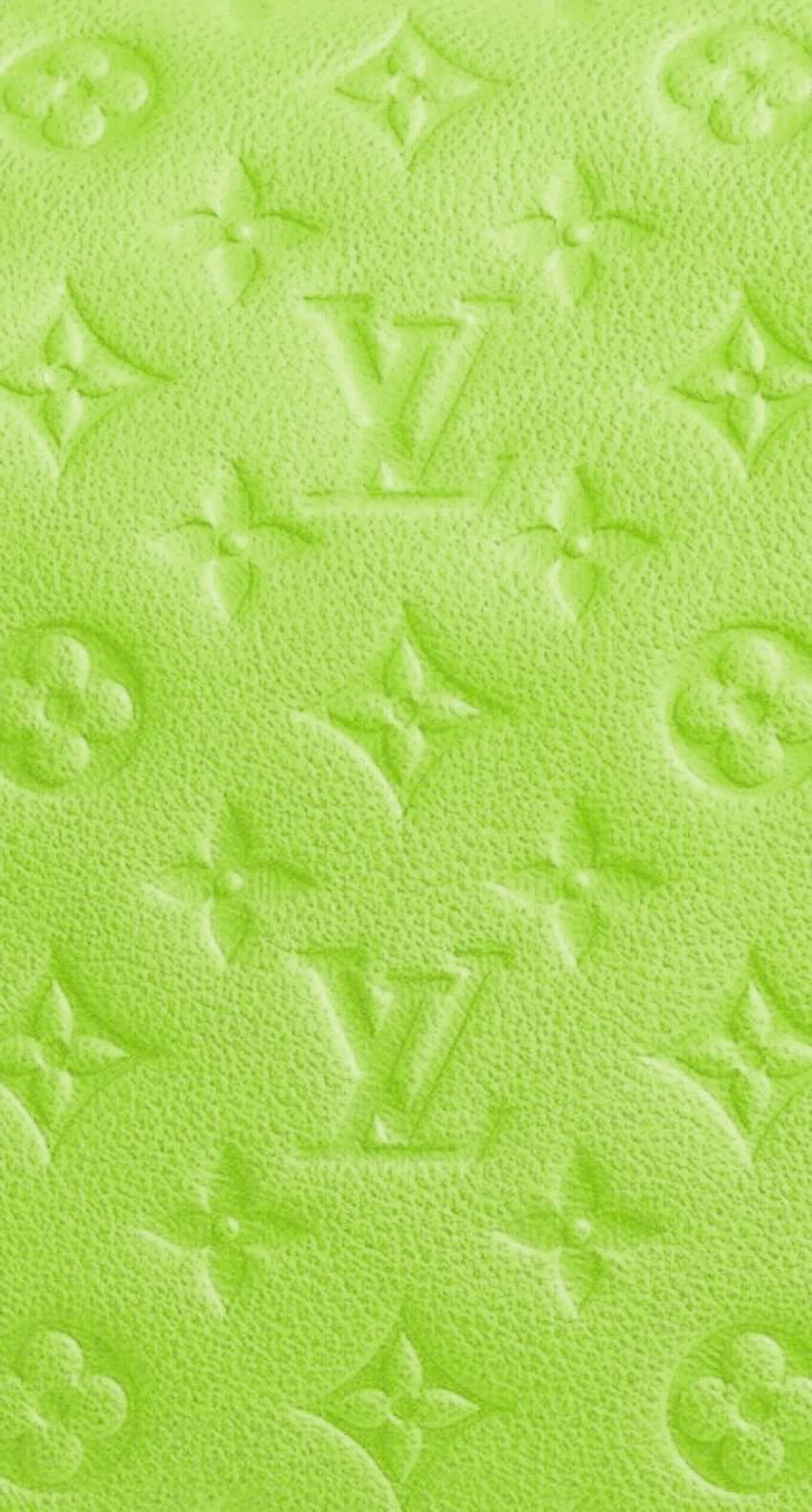 Louis Vuitton green, aesthetic lime HD phone wallpaper