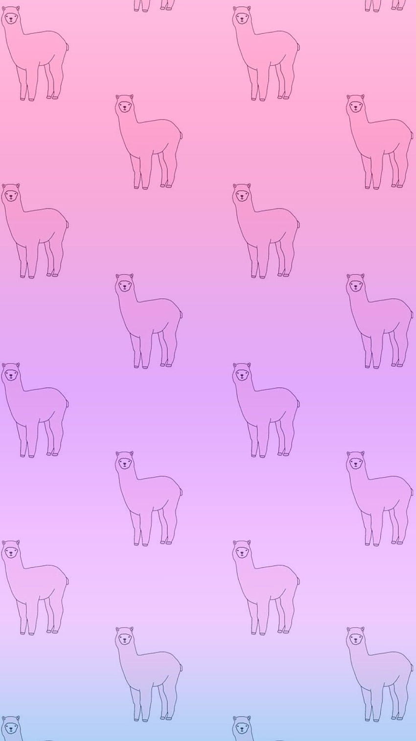 Alpaca, lindo, rosa, morado, degradado, iPhone, móvil de alpacas fondo de  pantalla del teléfono | Pxfuel