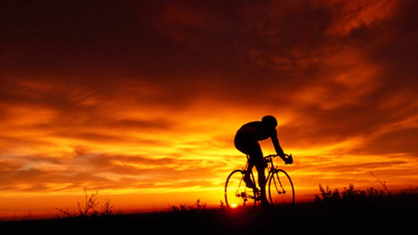 Cyclisme 2016 Coucher de soleil Fond d'écran HD