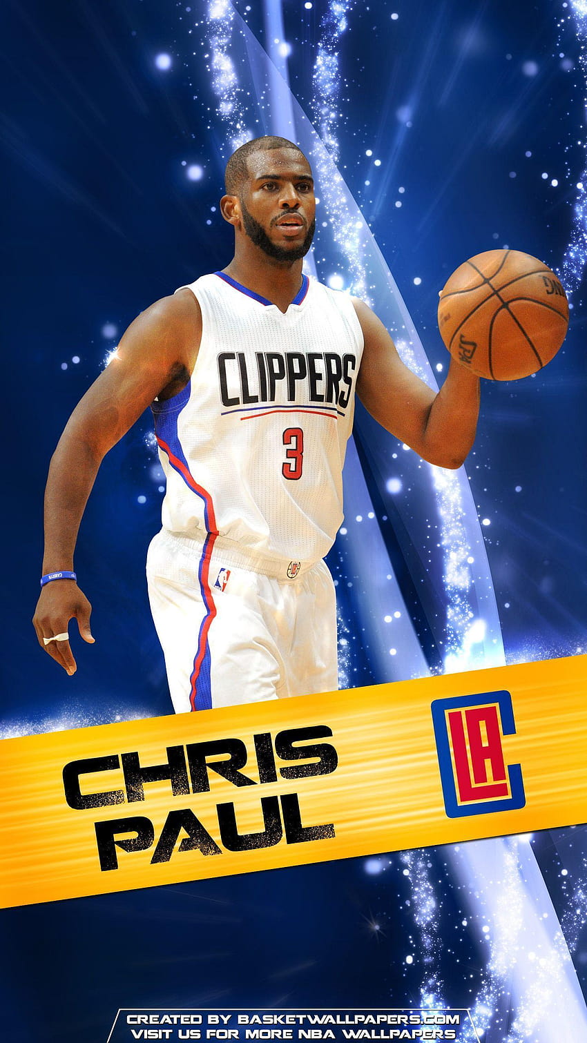 Chris Paul Los Ángeles Clippers 2016 Móvil fondo de pantalla del teléfono