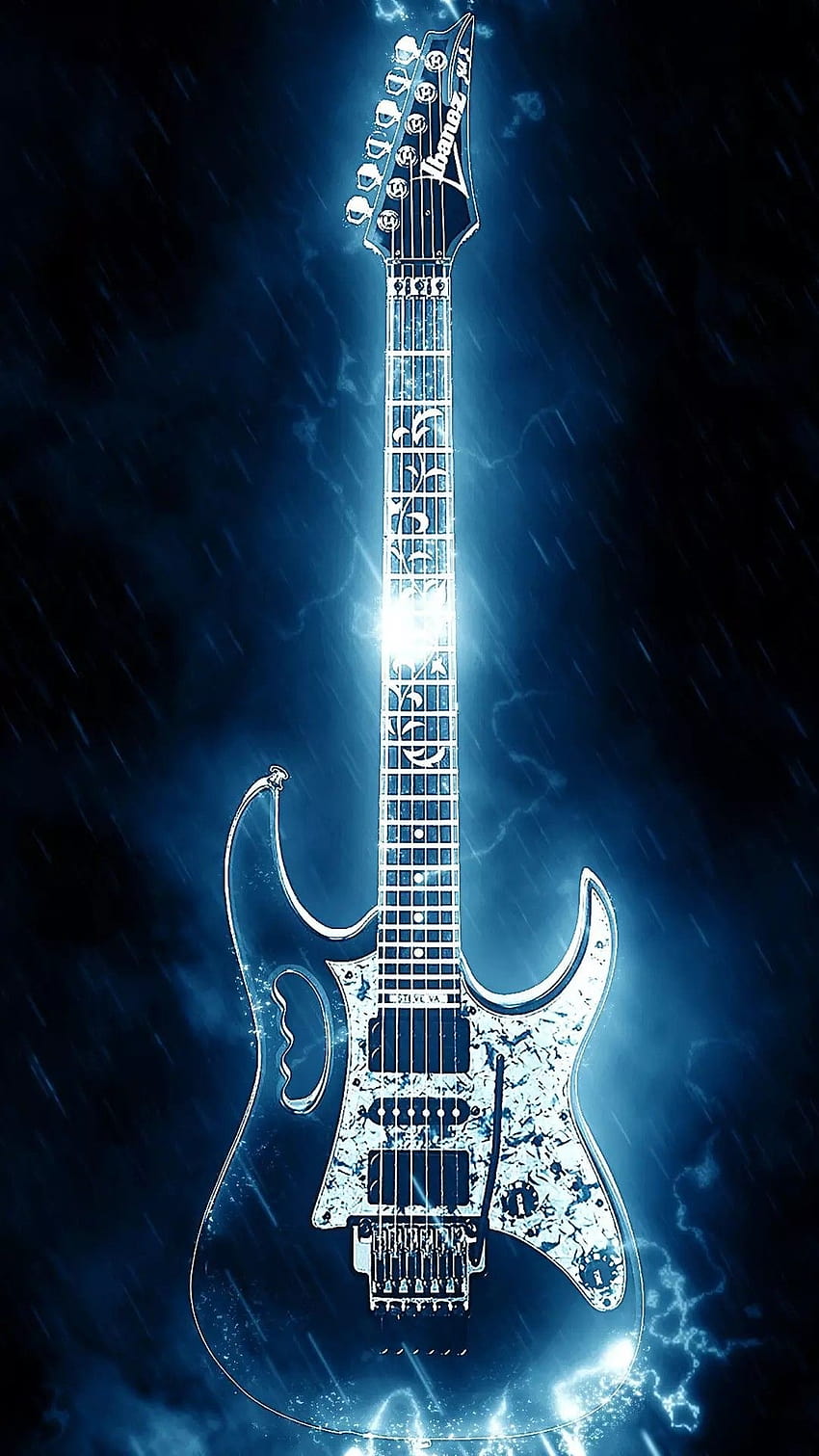 Estetika Musik Untuk IPhone Anda, gitar kilat wallpaper ponsel HD