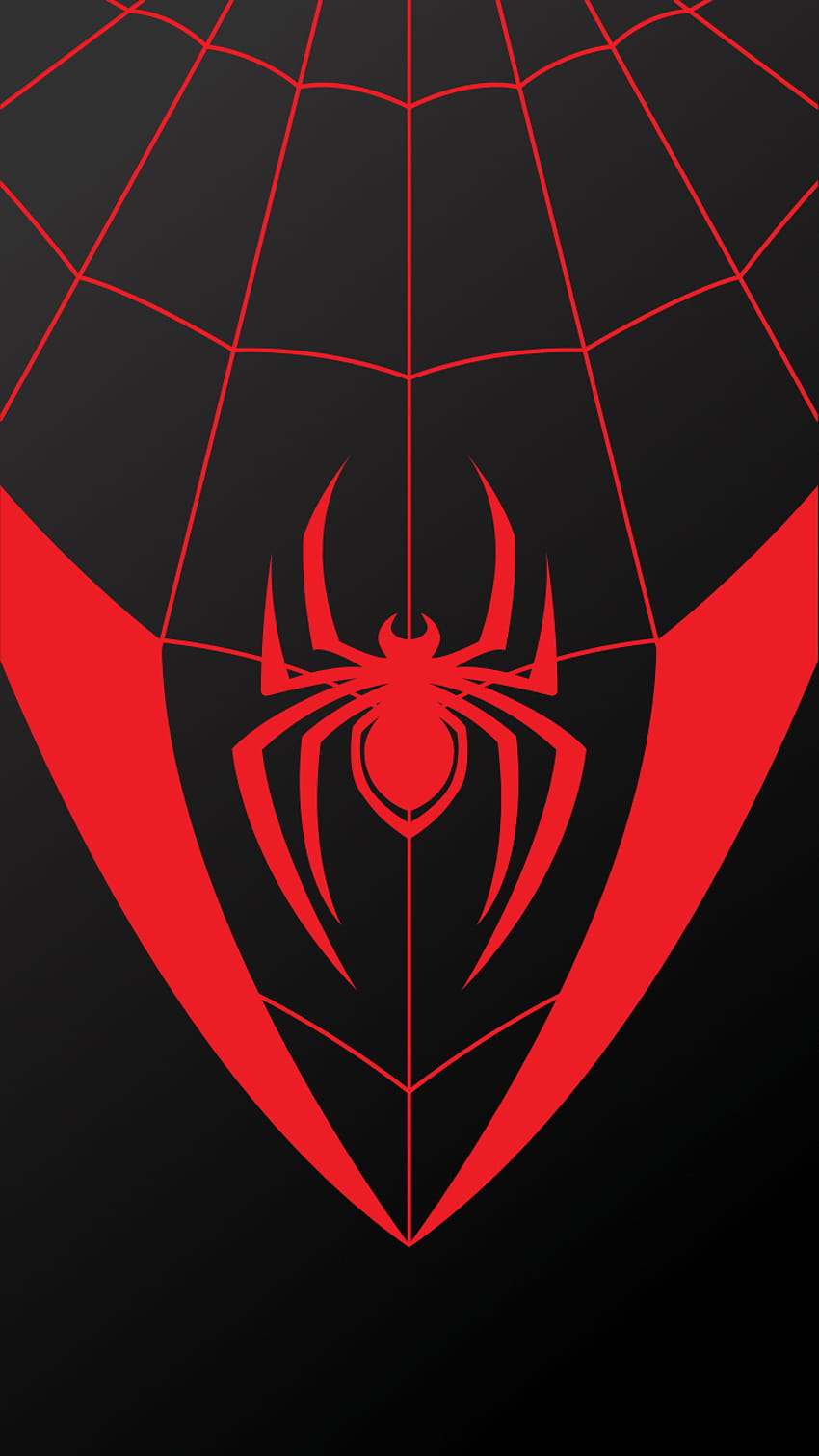 Black spider man symbol android mobile HD phone wallpaper | Pxfuel