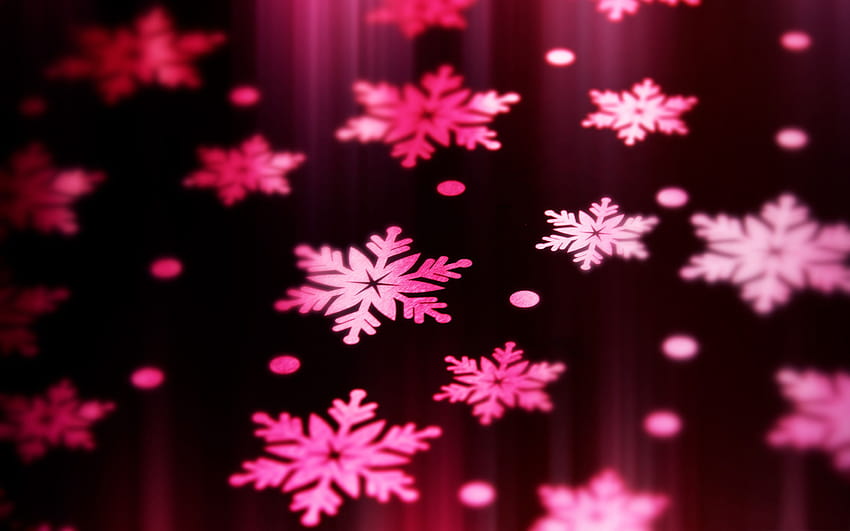 Сладка стена с розови фонове от Роналд Пеър на FeelGrafix, сладка розова коледа HD тапет
