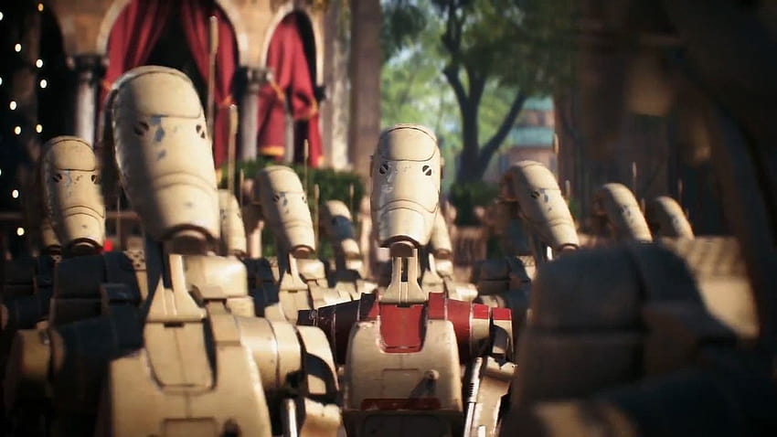 7 minut rozgrywki Star Wars Battlefront 2 w 60 klatkach na sekundę, droidy bojowe Tapeta HD