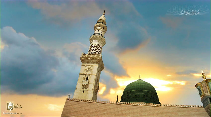 Masjid Nabawi yang mengagumkan Wallpaper HD