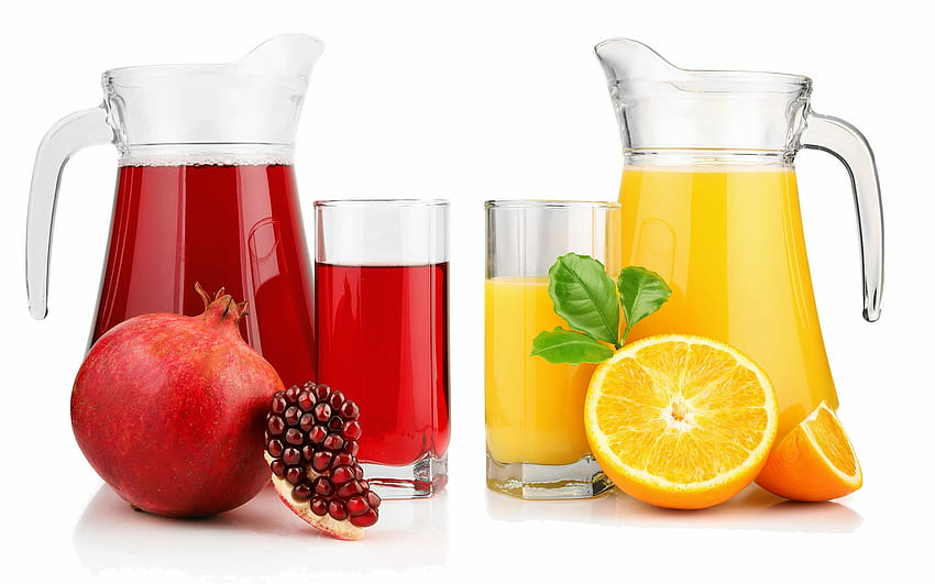 Orange and Pomegranate Juice 2560x1600, fruit juice HD wallpaper