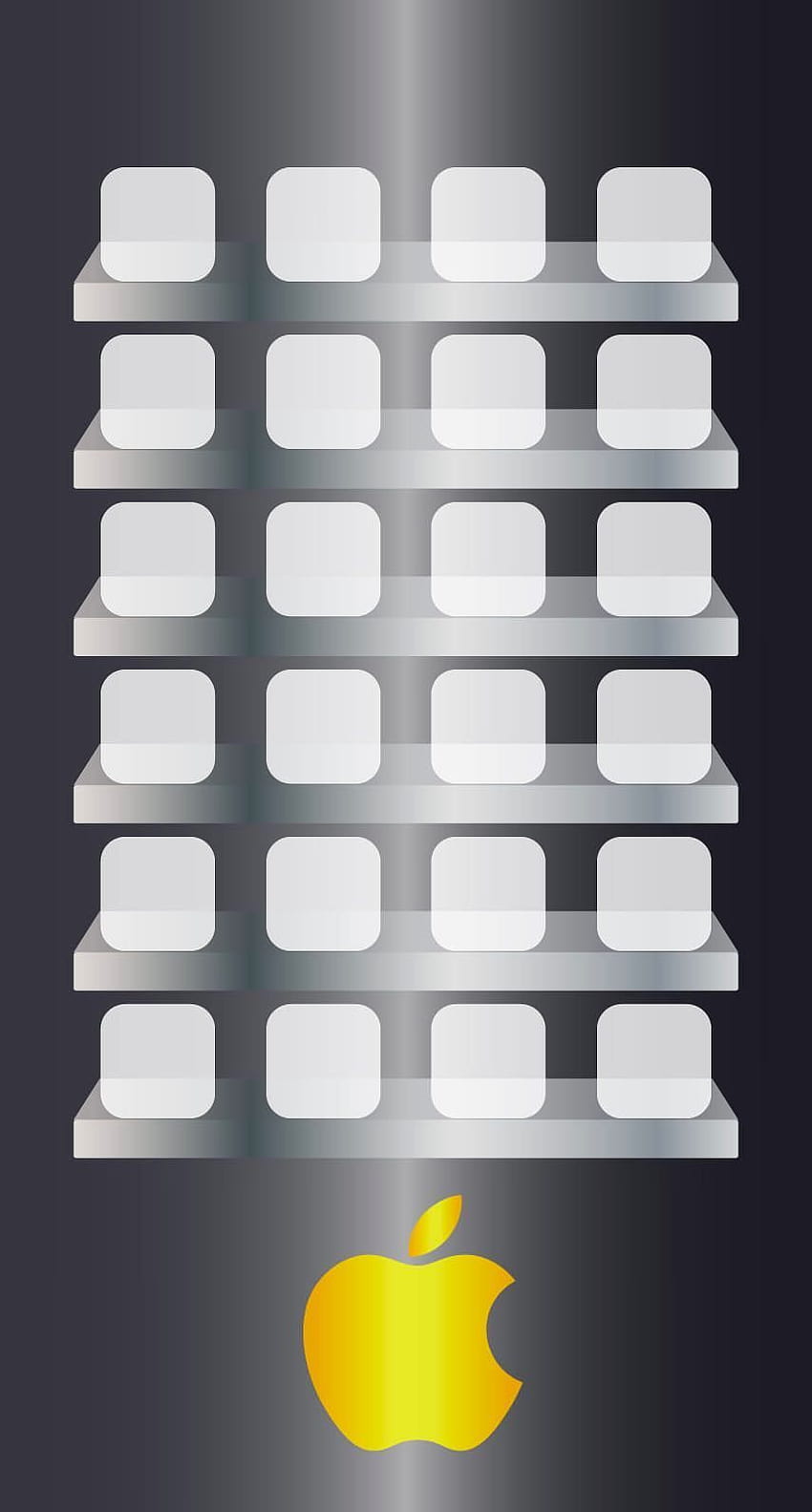 Apple logo shelf, apple iphone icons HD phone wallpaper