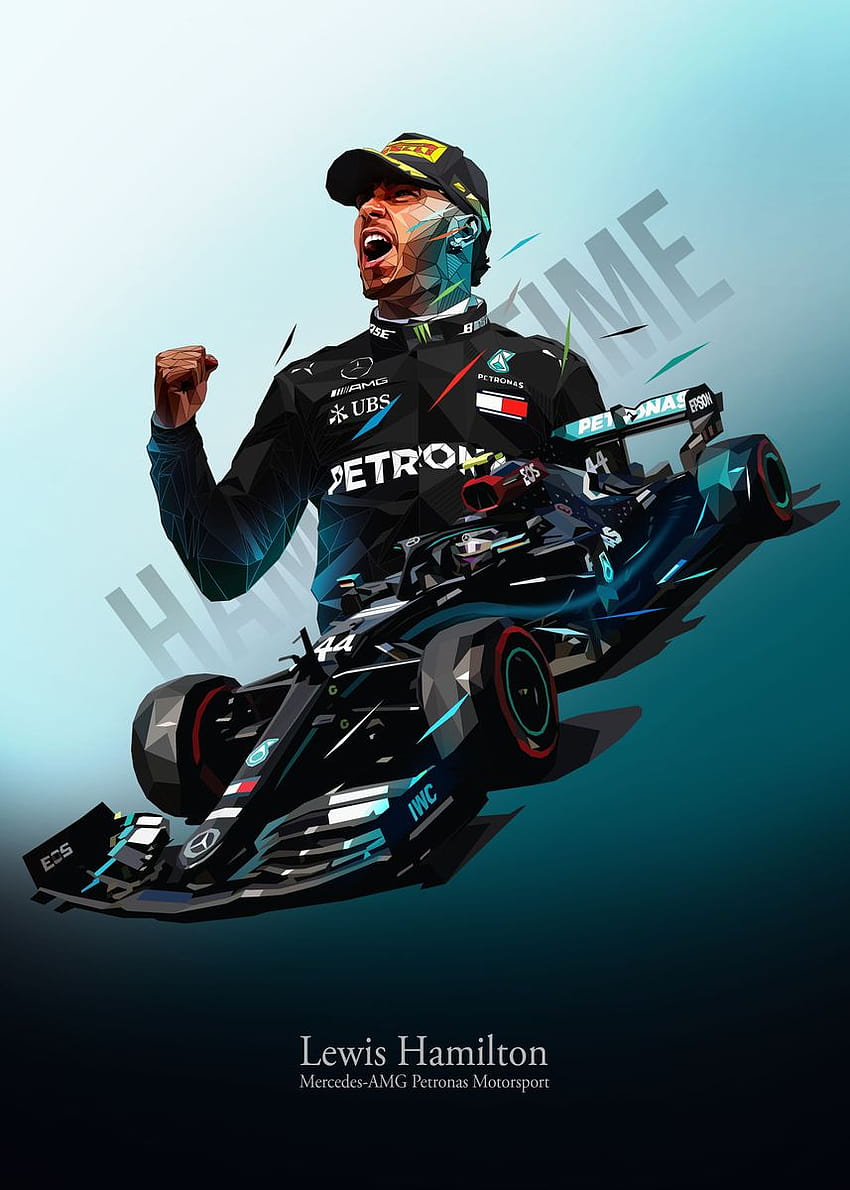 Plakat Lewisa Hamiltona 2020: pxlG, lewis hamilton f1 Tapeta na telefon HD