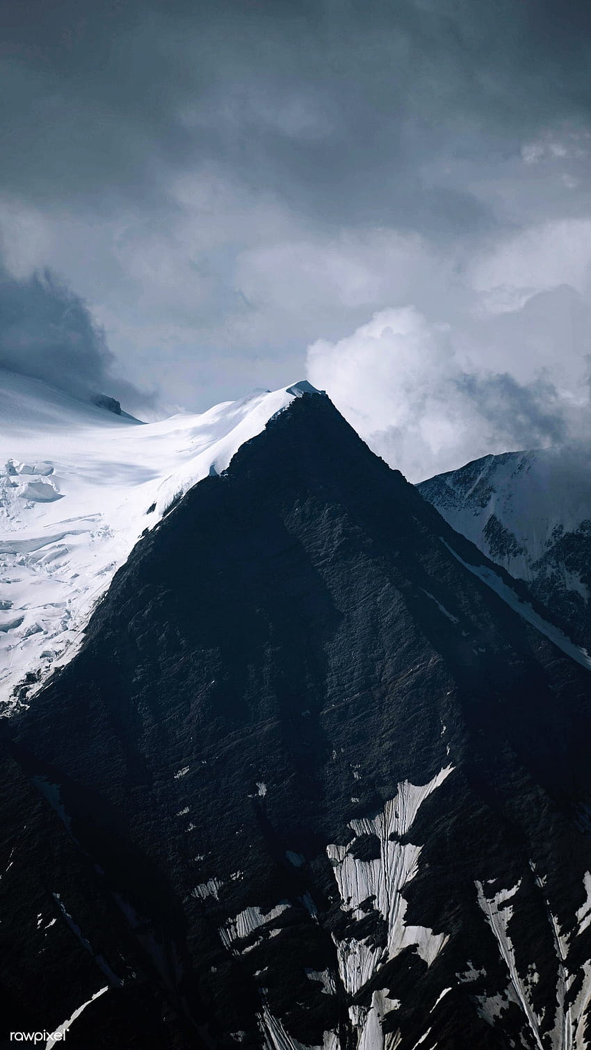 Teléfono móvil del macizo del Mont Blanc cubierto de nieve, alpes del mont blanc fondo de pantalla del teléfono