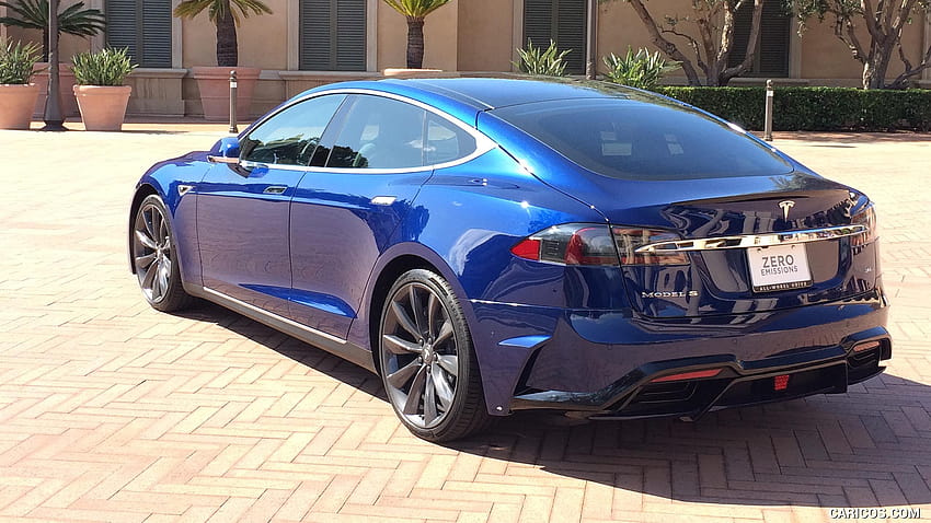 2017 LARTE Tesla Model S Blue, blue tesla HD wallpaper