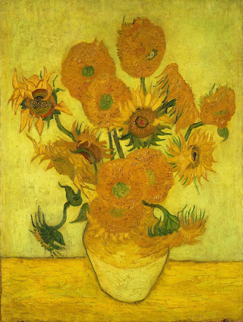 Wie kann man Van Goghs „Sonnenblumen“ gleichzeitig in 5 Museen sehen? Facebook, Sonnenblumen-Vans HD-Handy-Hintergrundbild