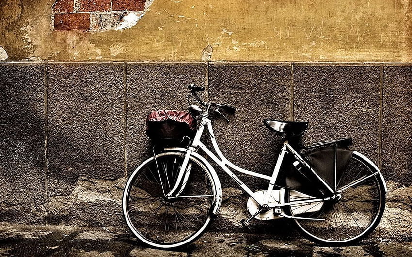 nostalgic memory bicycles aesthetic graphy, spring nostalgic HD wallpaper