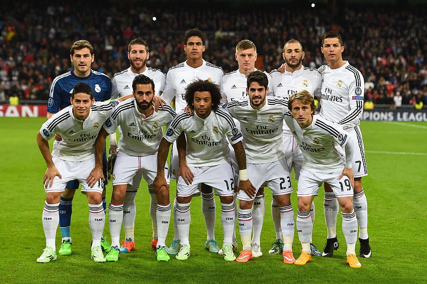 Giocatori e nomi della squadra del Real Madrid per 2018, giocatori del Real Madrid 2018 Sfondo HD