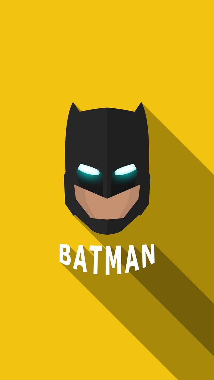 BATMAN by brhoomy101、黄色のバットマンサイン HD電話の壁紙