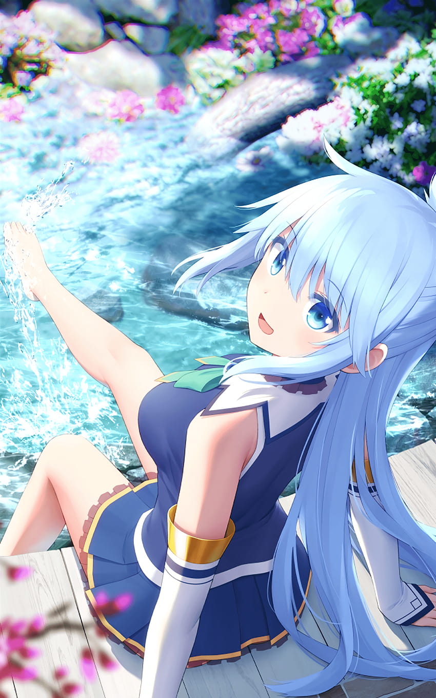 Happy Birtay Aqua! [Konosuba] [2000x3200] : Anime, konosuba aqua phone HD phone wallpaper