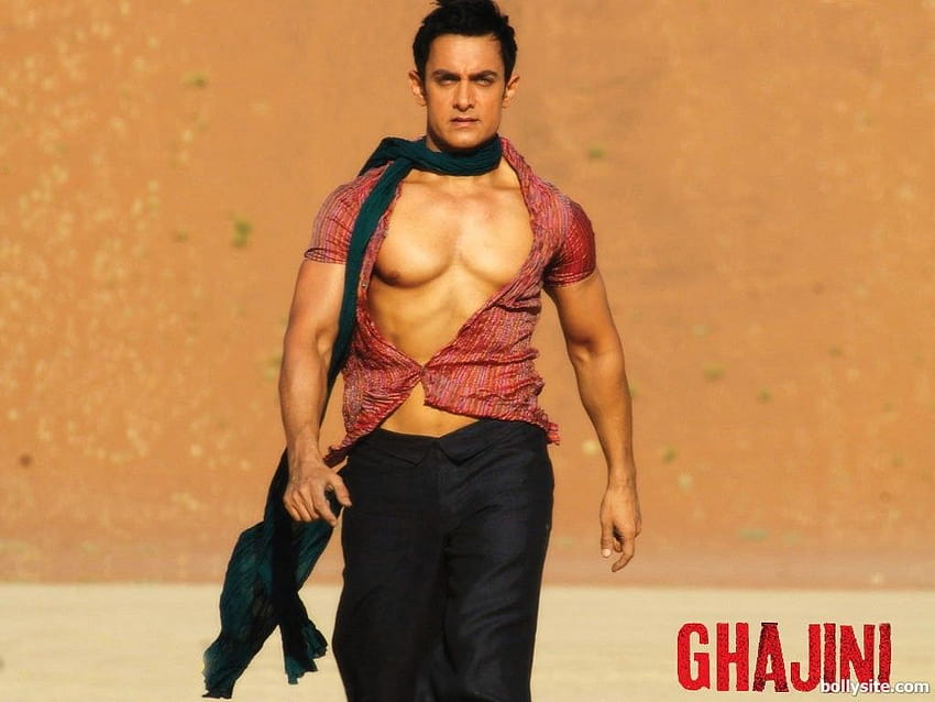 Aamir Khan In Ghajini, film di aamir khan Sfondo HD