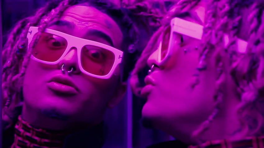 Tom Ford White Frame Sunglasses of Lil Pump in, lil pump be like me HD wallpaper