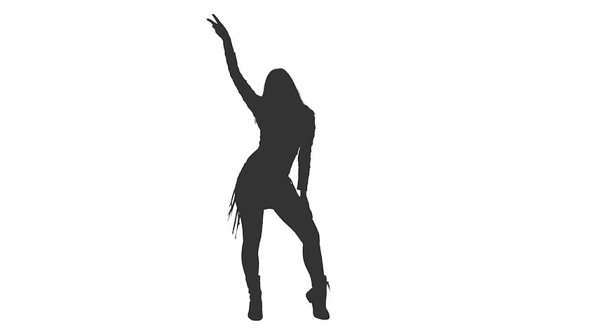 Female dancing silhouette, Full footage with alpha channel Stock Video Footage, woman dancing silhouette HD wallpaper