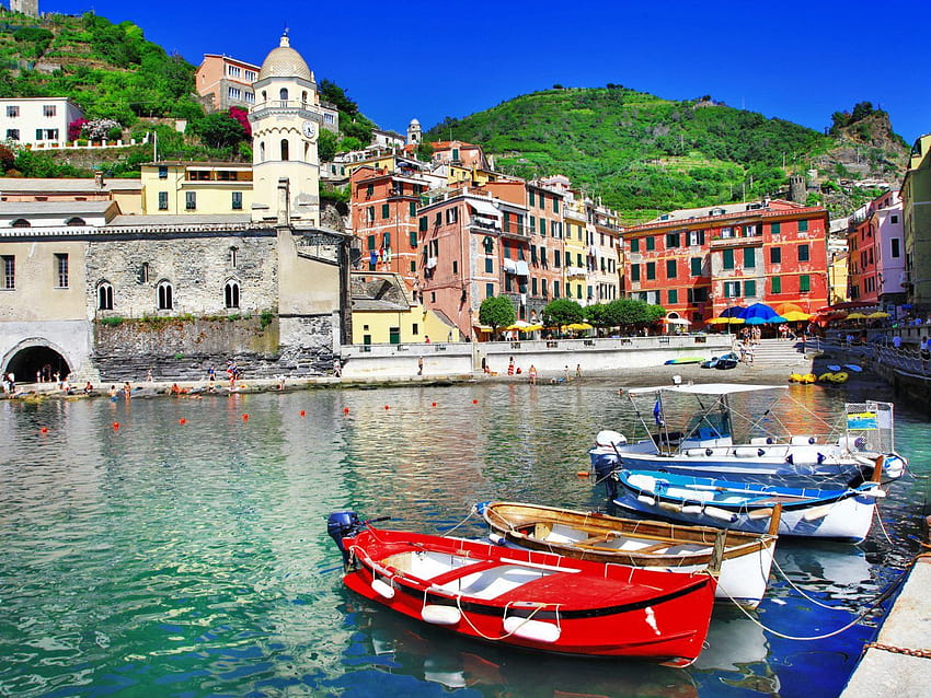ヨーロッパで最もロマンチックな 8 つの海辺の町、海辺の港 高画質の壁紙