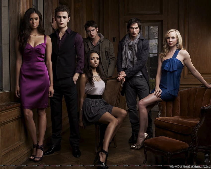 Vampire Diaries Cast Backgrounds, vampire diaries characters HD wallpaper