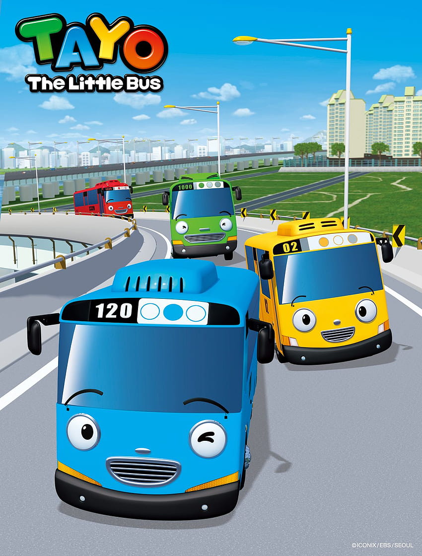 9 Tayo The Little Bus、バスの車輪 HD電話の壁紙