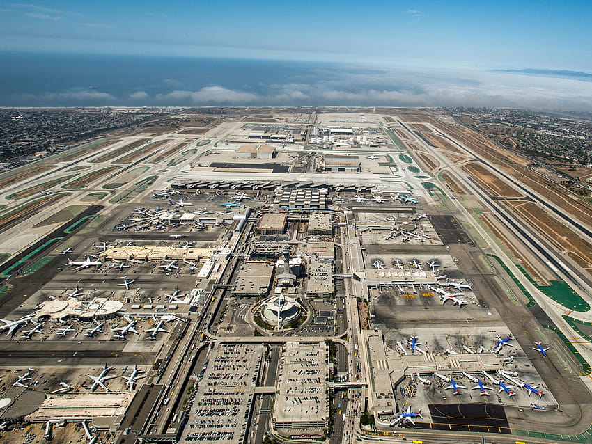 Una guida di base all'aeroporto internazionale di Los Angeles, ai grandi aeroporti del mondo Sfondo HD