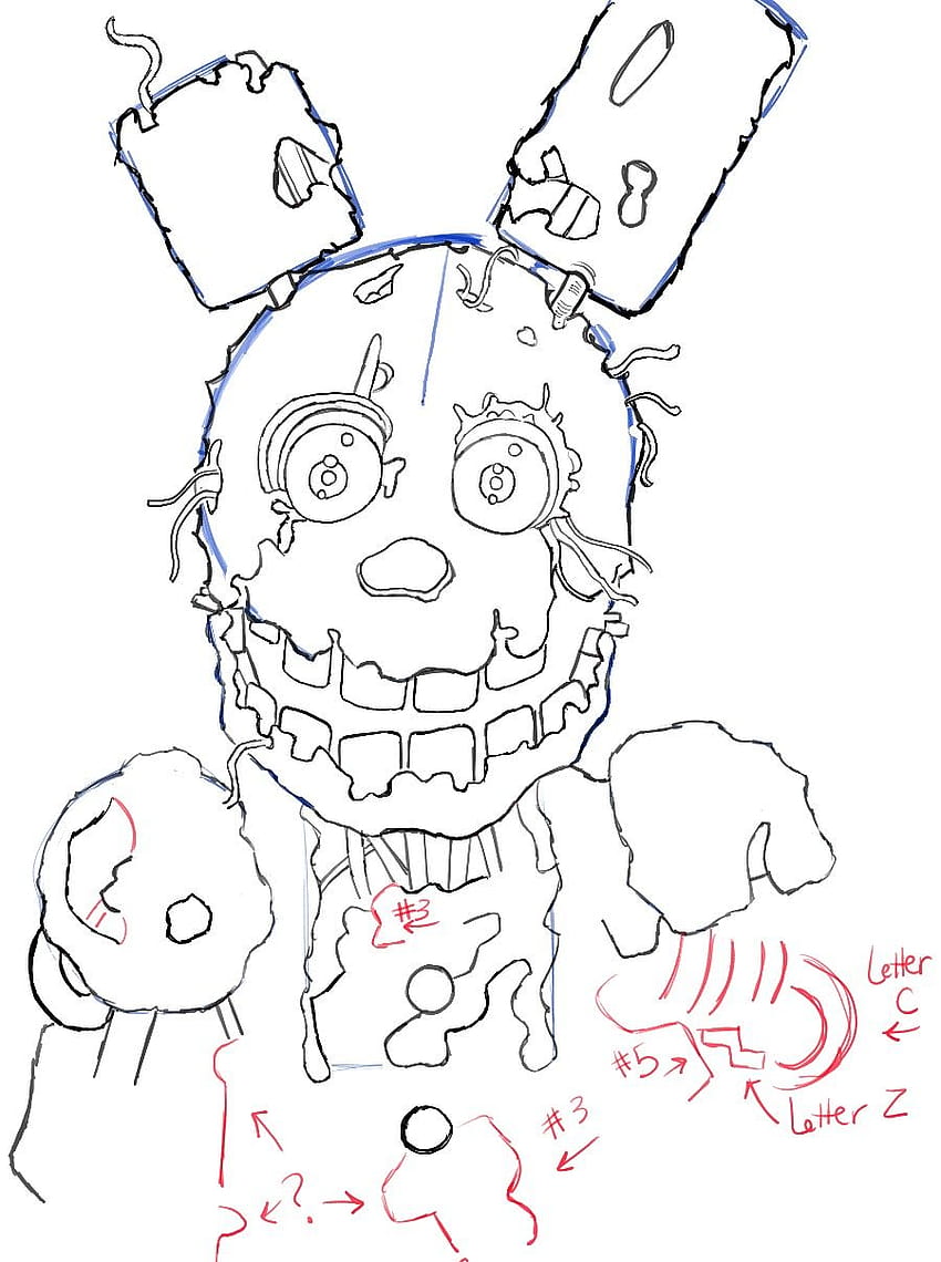 How To Draw Springtrap, fnaf springtrap anime HD phone wallpaper