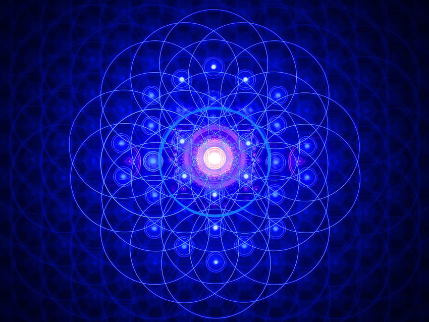 4 Blume des Lebens, heilige Geometrie HD-Hintergrundbild
