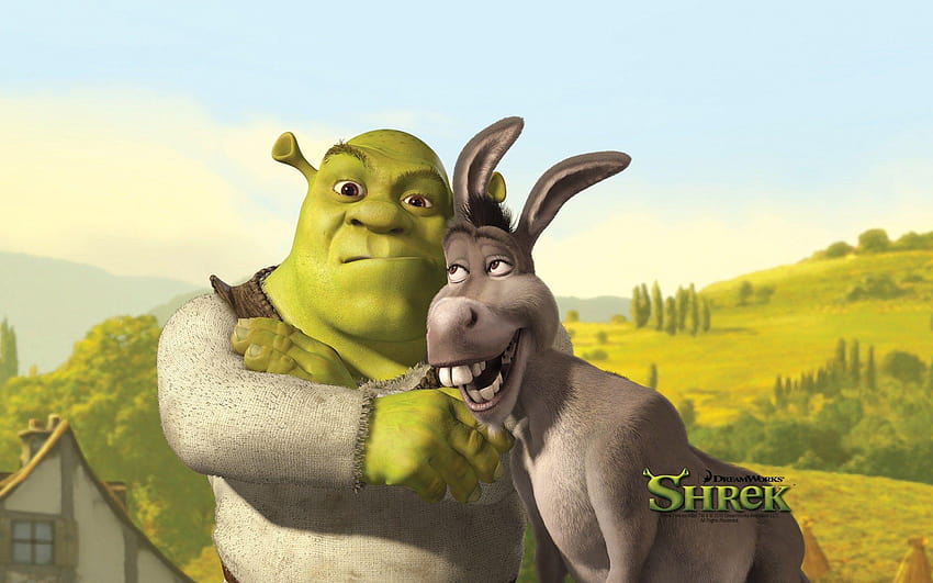  Shrek y burro fondo de pantalla