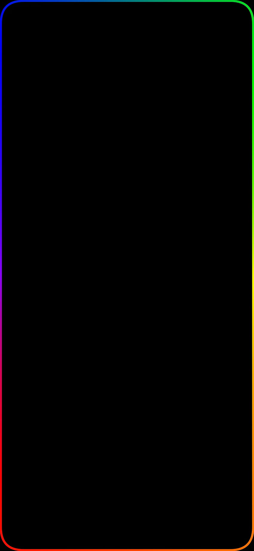 Borde del arcoíris para nuestra gente: Mi9T, borde de luz fondo de pantalla del teléfono