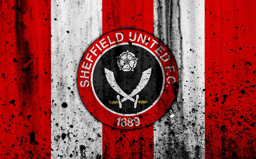 FC Sheffield United, grunge, EFL, sheffield united fc HD wallpaper