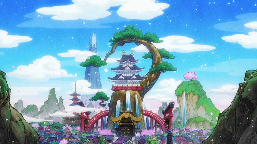 One Piece: Arco del país de Wano / Resumen fondo de pantalla