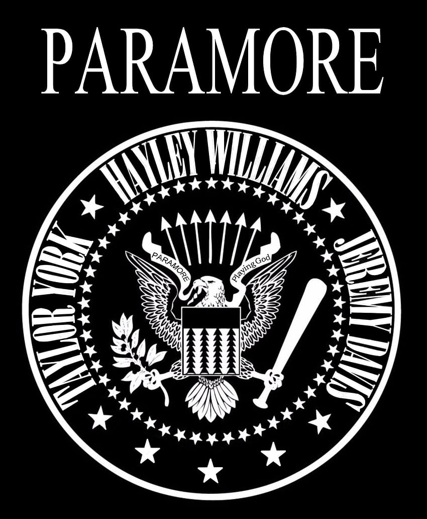 Diseño del logo de Paramore, los ramones iphone fondo de pantalla del teléfono