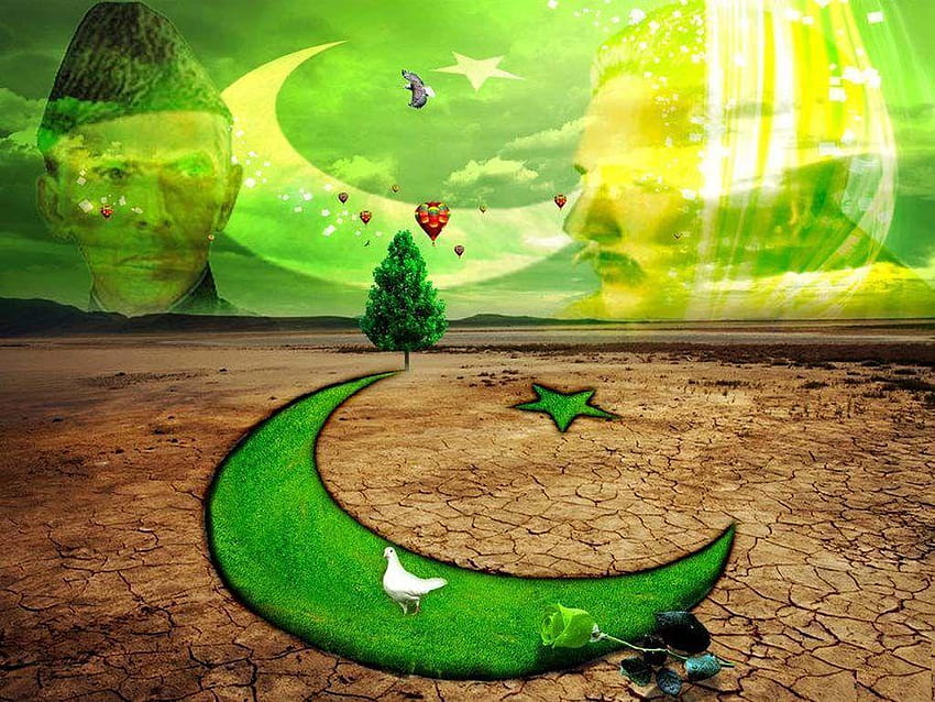 14 de agosto, dia da independência do paquistão, s de perfil e dps do facebook, paquistão, 14 de agosto papel de parede HD