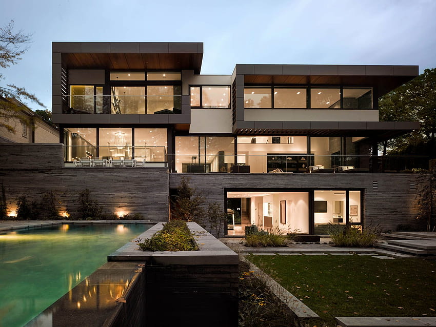New Minecraft Cool Modern Houses House Plans Ideas Creations Skins, rumah modern Wallpaper HD