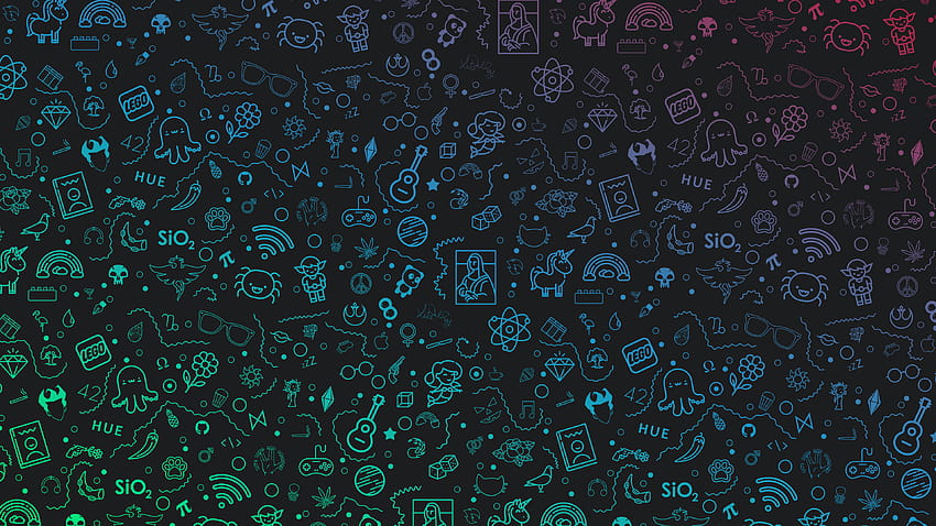 References, Icons, Dark, Neon, , Creative Graphics, cool neon HD wallpaper