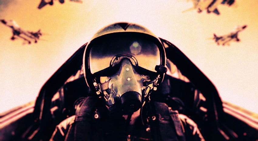 Fighter Pilot, helm jet tempur Wallpaper HD