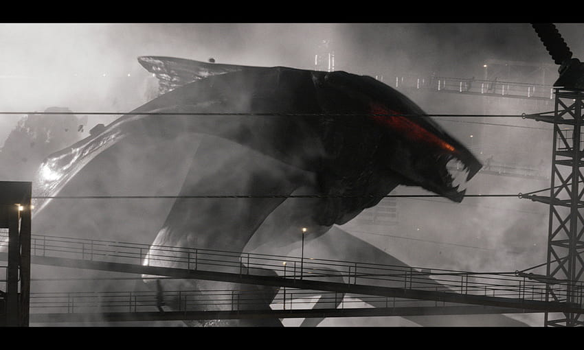 Monster Of Monsters Schwarz-Weiß-Transportmittel, muto titan HD-Hintergrundbild