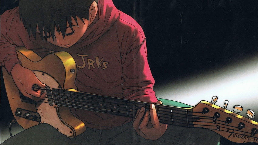 Luxury Anime Guitar Boy HD wallpaper