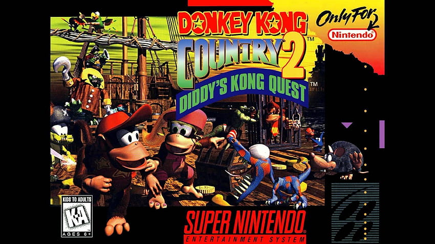 Ścieżka dźwiękowa Donkey Kong Country 2: Dixie Lava Stage Clear Tapeta HD
