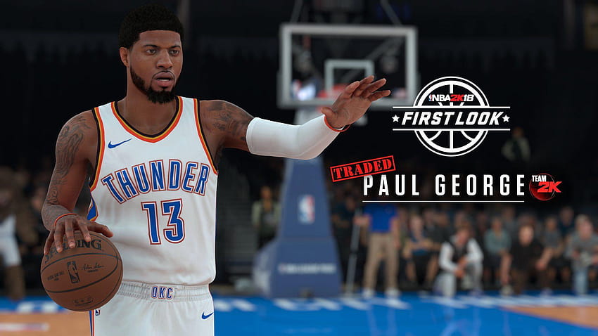 Las primeras capturas de de 'NBA 18' muestran jugadores estrella como Paul George fondo de pantalla