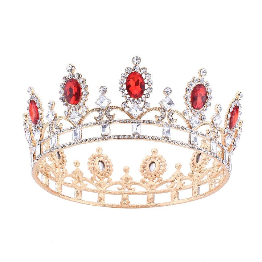 Hot European Designs royal king queen crown rhinestone tiara head jewelry quinceanera crown Boda novia Tiaras Crowns Pageant, quinceanera crowns fondo de pantalla del teléfono