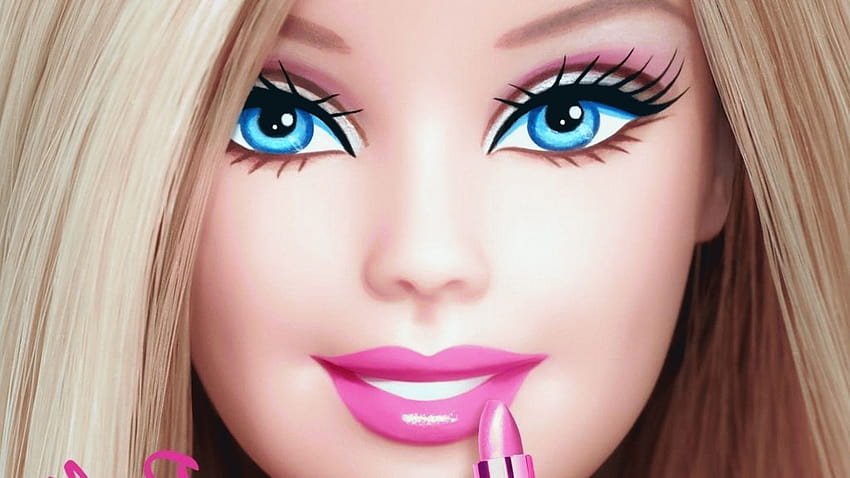 Barbie cara, dibujos animados de barbie fondo de pantalla